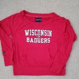 Wisconsin Badgers. Women's Jansport sweatshirt, like brand new, size medium